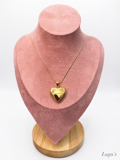 Collana Cuore Bombato