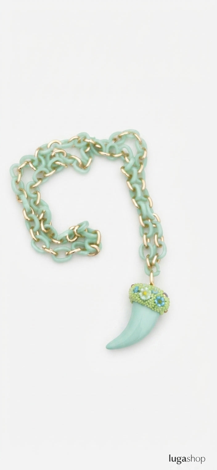 Collana Corno fiorito