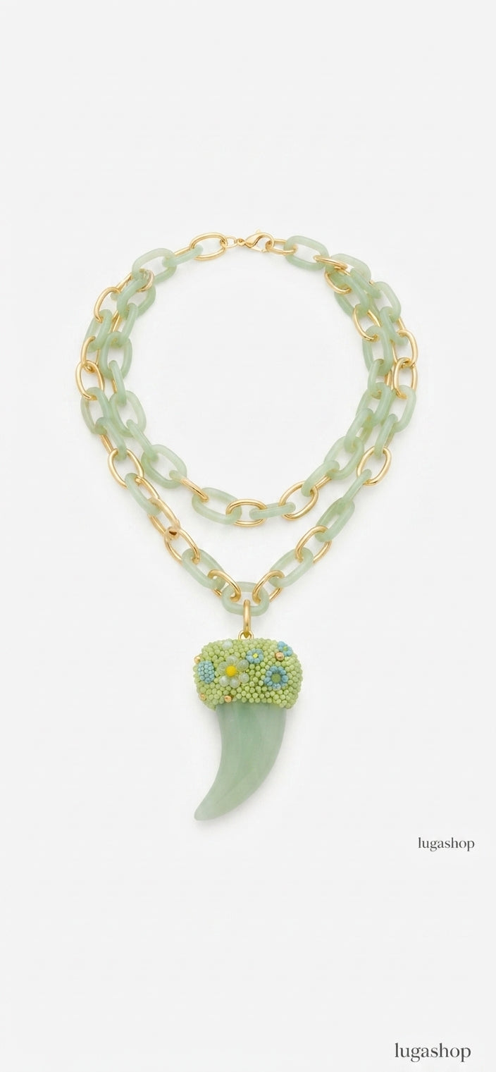 Collana Corno fiorito