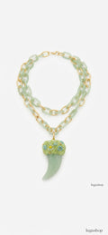 Collana Corno fiorito
