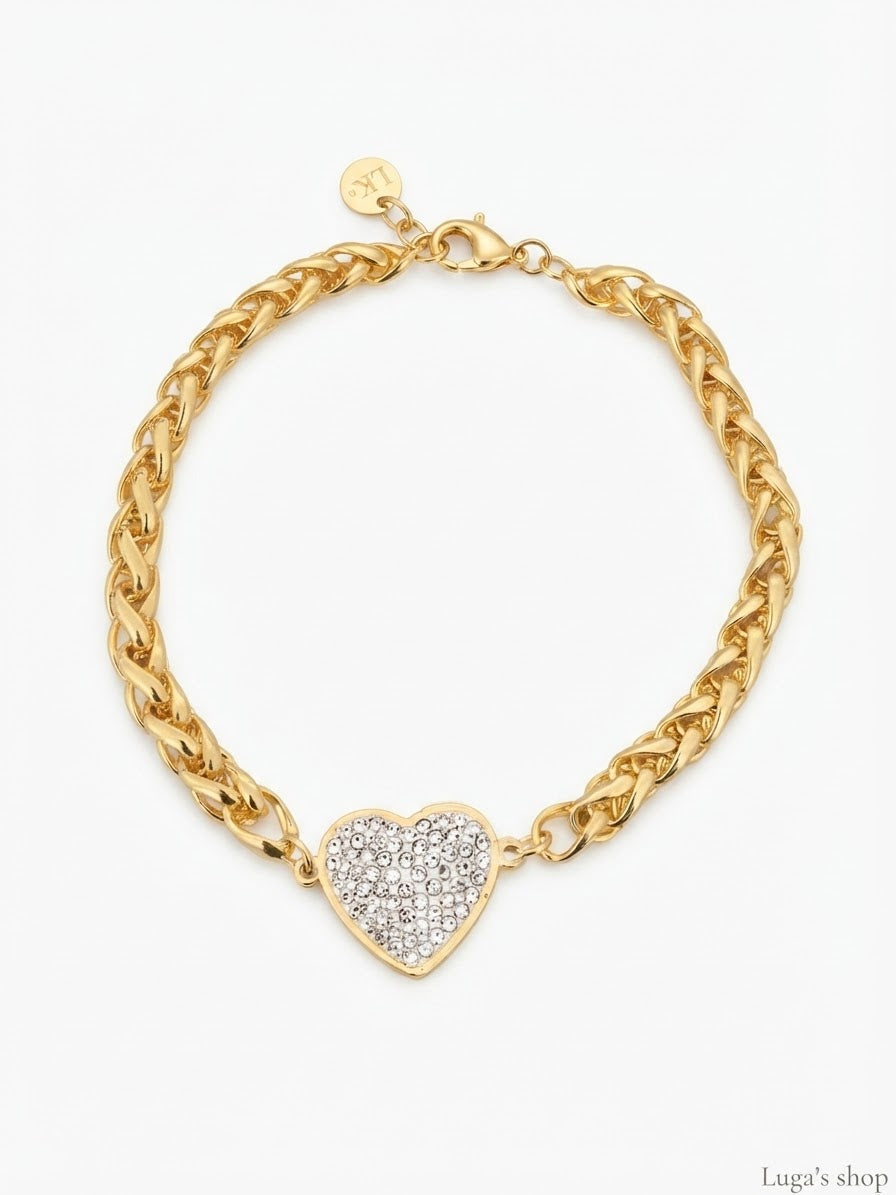 Bracciale Cuore Scintillante