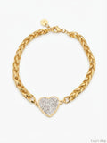 Bracciale Cuore Scintillante