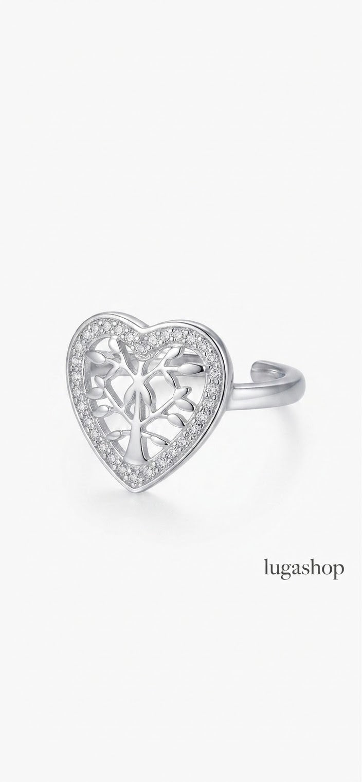 Anello Cuore "Albero della Vita"