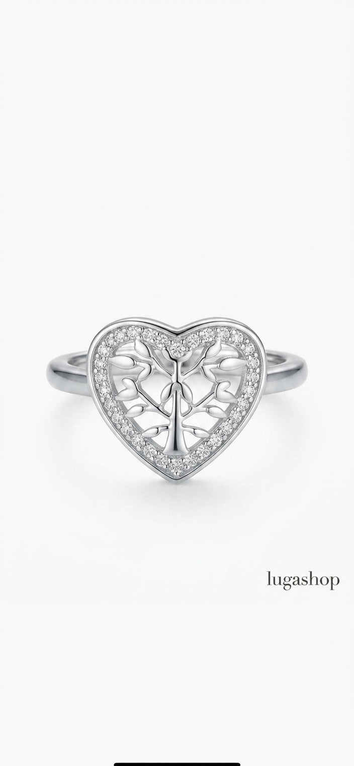 Anello Cuore "Albero della Vita"